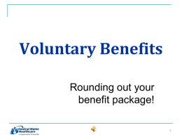 Voluntary Benefits - Healthy Decisions