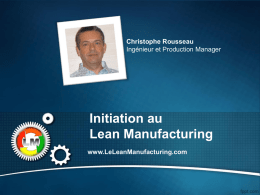 InititationLean - Le Lean Manufacturing