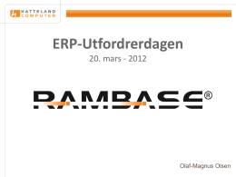 RamBase: ERP-systemer 2011