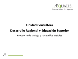 Presentación Desarrollo Regional y ESU
