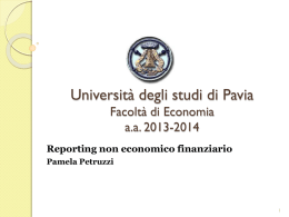 Pavia Informazioni non ec-fin - Economia