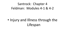 Lecture 5: Illness & Injury