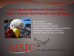 Welcome to MSJC!