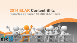 2014 ELAR Content Blitz