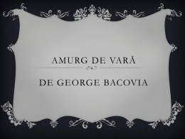 AMURG DE VAR* de George Bacovia