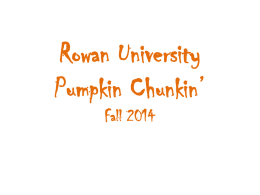 Pumpkin Chunkin Info