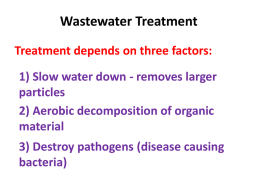 Wastewater Treatment (PowerPoint)