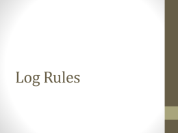Log Rules