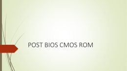POST BIOS CMOS ROM PPT