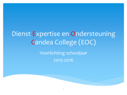 Dienst EOC voorlichtingspresentatie 2015-2016