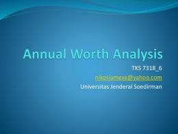 Annual Worth Analysis