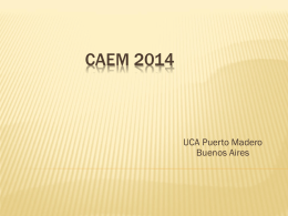 CAEM 2014 - Facultad de Ciencias Médicas