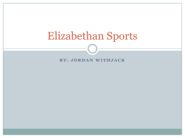 Elizabethan Sports