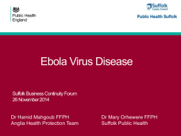 Symptoms of Ebola virus disease