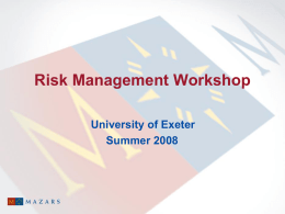 Mazaars Internal Audit & Risk Management presentation