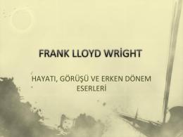 FRANK LLOYD WRlGHT