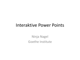 Interaktive Power Points