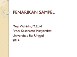 Pertemuan 4 penarikan sampel_wahid
