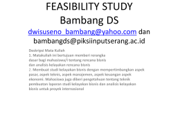 FEASIBILITY STUDY Bambang DS