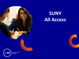 SUNY All Access - State University of New York