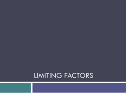 density-dependent limiting factors