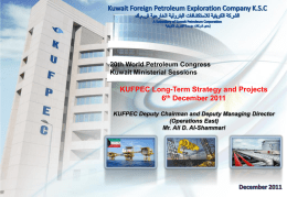 KUFPEC Long-Term Strategy and Projects