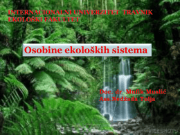 Kvalitativni sastav biocenoze - Internacionalni Univerzitet Travnik