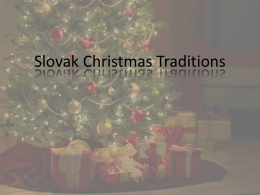 Christmas traditions of Slovak