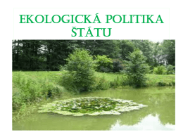 ekologická politika štátu