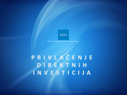 Podsticajne mere Vlade Srbije za ulaganja iz inostranstva