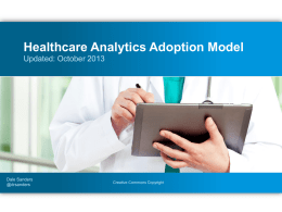 Healthcare Analytic Adoption Model