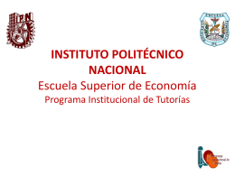 Diapositiva 1 - Escuela Superior de Economía