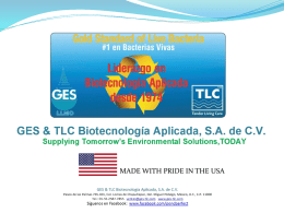 GES & TLC Biotecnología Aplicada, SA de CV