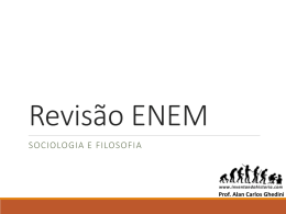 Revisão ENEM – FILO-SOCIO