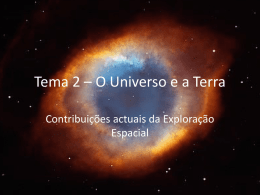 Tema 2 – O Universo e a Terra