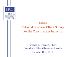 Ppt - Construction Industry Ethics & Compliance Initiative
