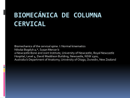 biomecánica de columna cervical