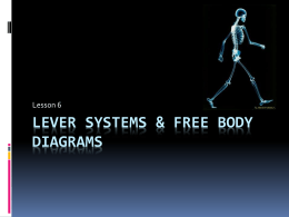 Lesson Six - Levers & Free Body Diagrams