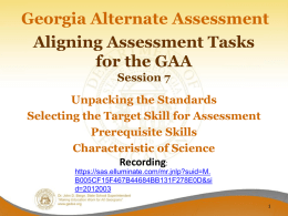 Unpacking the Standards - Georgia Department of Education