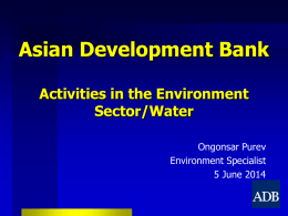 Tuul River Improvement Project