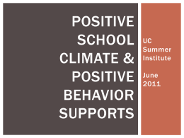 Positive Behavior Supports – Karen Stine