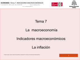 Presentaci&oacute;n: tema7-los indicadores econmicos
