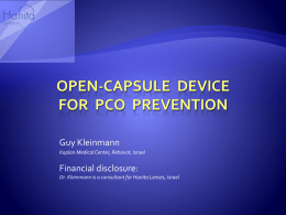 CleaRing – Innovative PCO Preventing Device