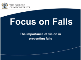The importance of vision in preventing falls (PowerPoint)