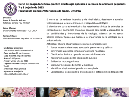 Prensa - Facultad de Ciencias Veterinarias