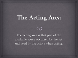 The Acting Area