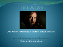 Tim Burton - animationbegins