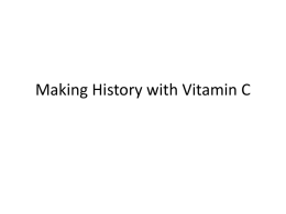 Making History with Vitamin C