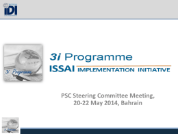 IDI update on 3i programme