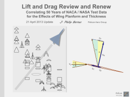Lift and Drag Review and Renew